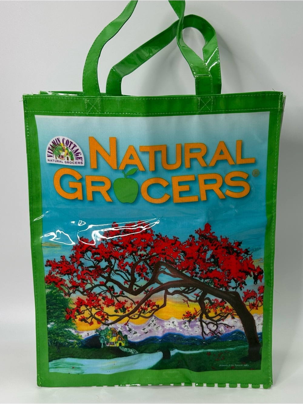 Green Graphic Tote Bag